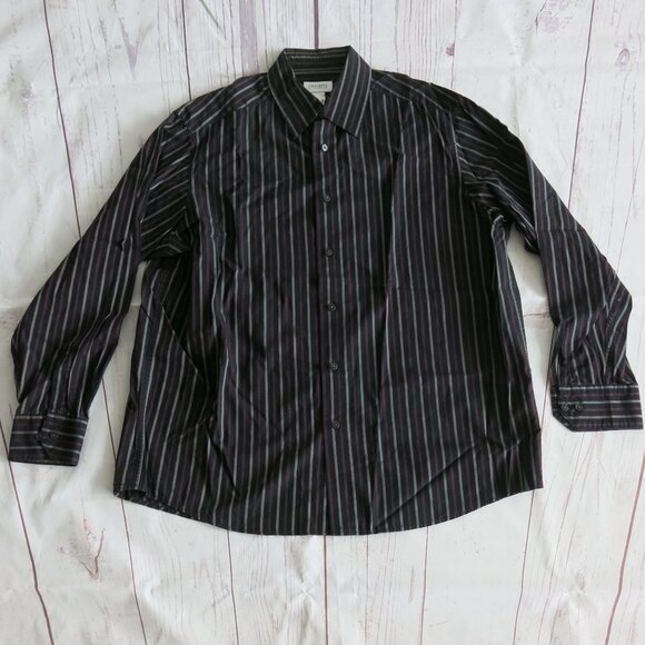 Concepts by Claiborne Multi Color Stripe Button Down Long Sleeve Shirt - Size XL - Picture 1 of 6